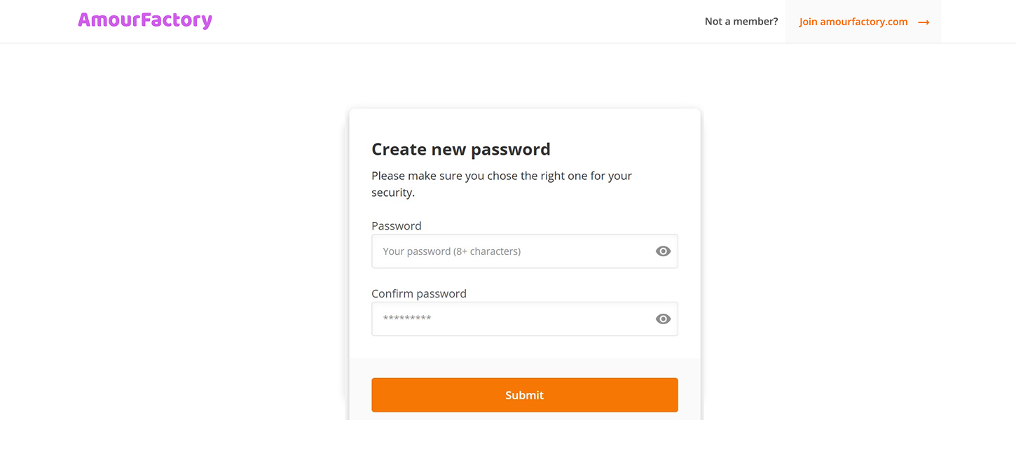 Create a new AF password