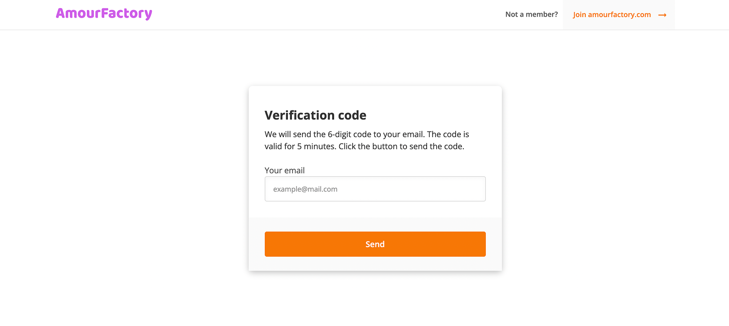 Verification to restore your AF password